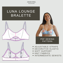 Load image into Gallery viewer, Luna Lounge Bralette PDF Sewing Pattern