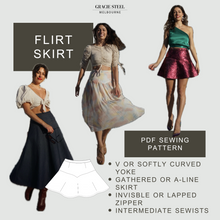 Load image into Gallery viewer, GS Flirt Skirt PDF Sewing Pattern