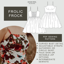 Load image into Gallery viewer, Frolic Frock PDF Sewing Pattern