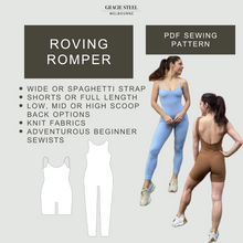 Load image into Gallery viewer, Roving Romper PDF Sewing Pattern