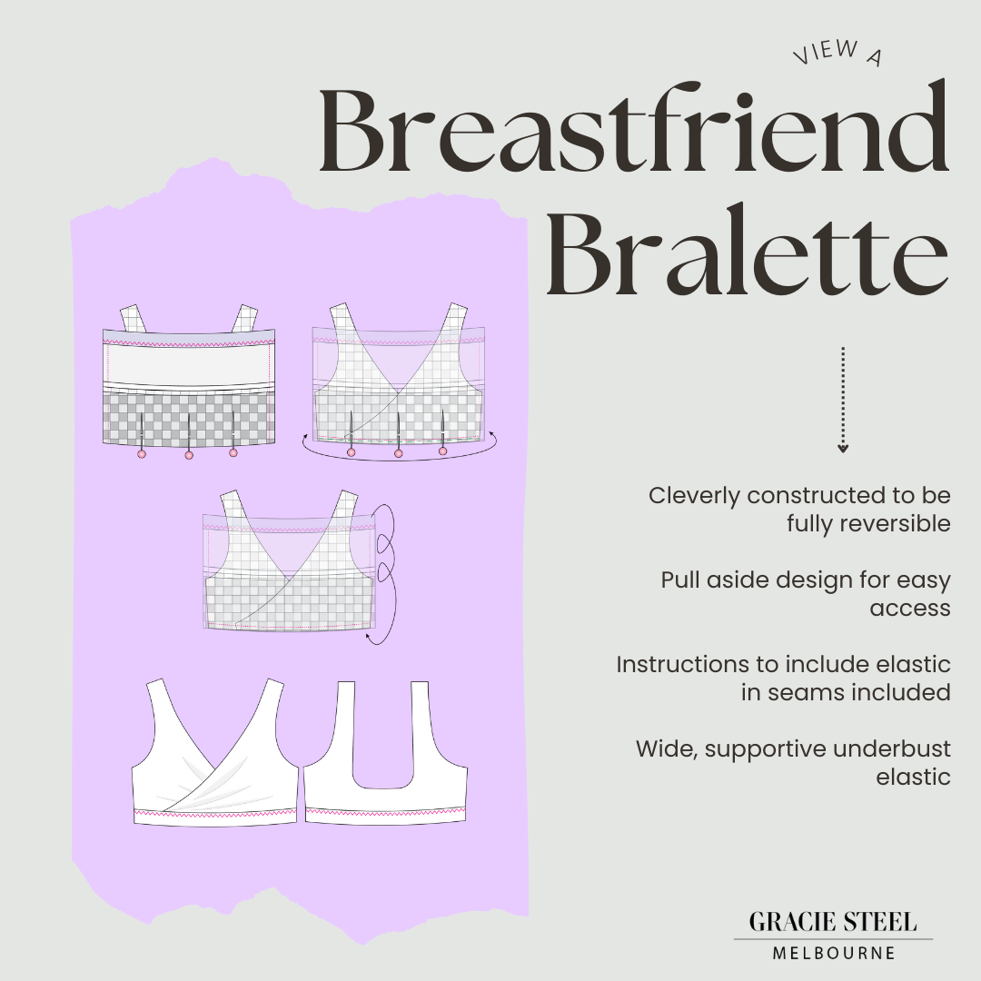 Breastfriend Bralette PDF Sewing Pattern