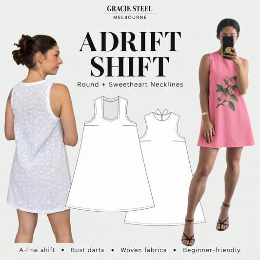 Adrift Shift Digital PDF Sewing Pattern