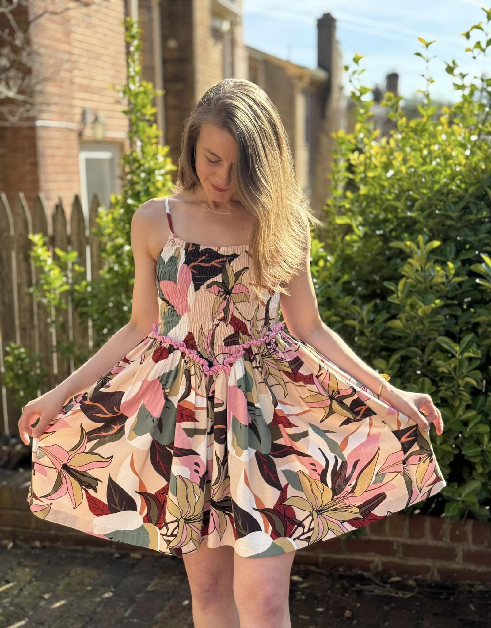 shirred midi dress pattern Shirley Shirred Dress PDF Sewing Pattern – Gracie Steel