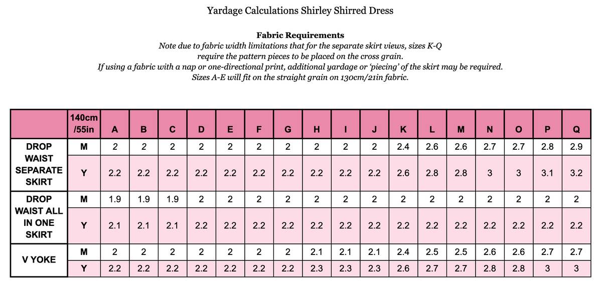 Shirley Shirred Dress PDF Sewing Pattern