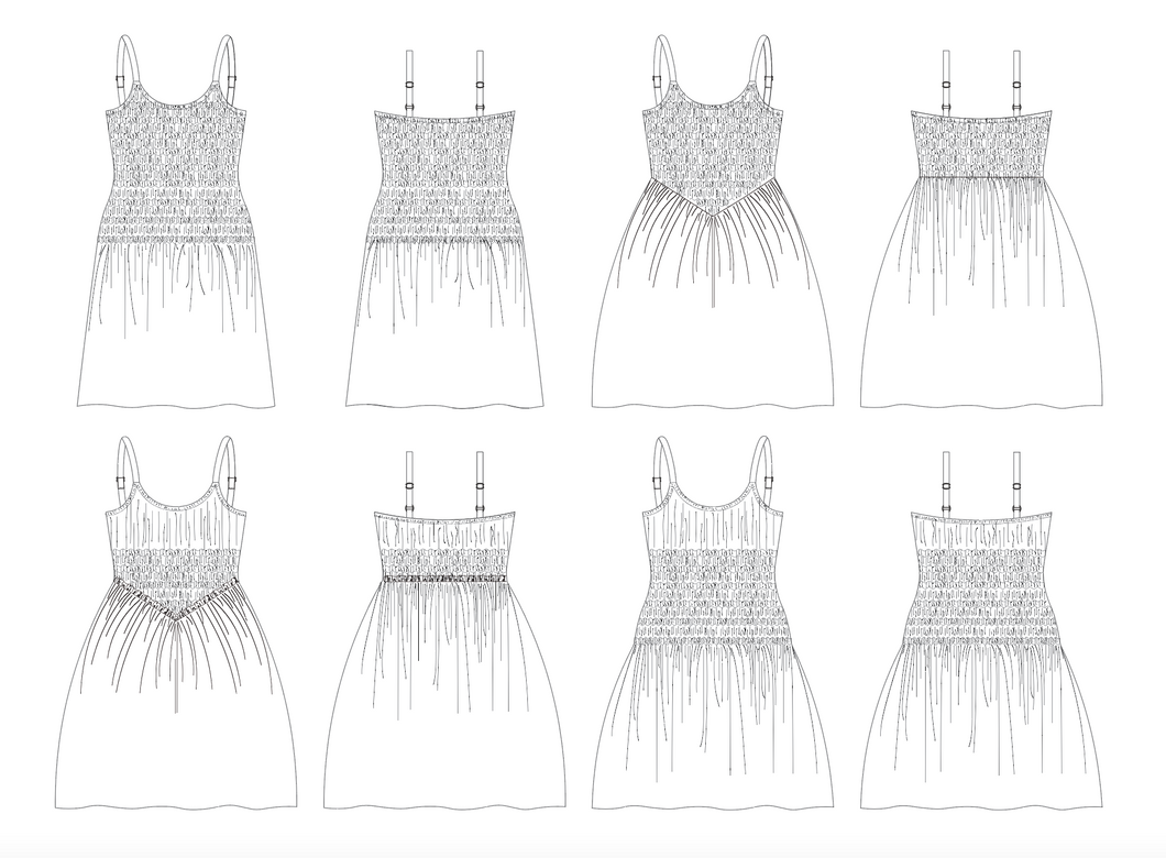 Shirley Shirred Dress PDF Sewing Pattern