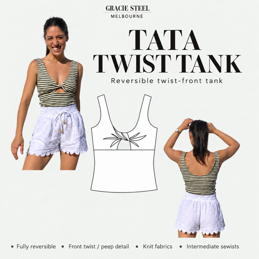 Tata Twist Tank PDF Sewing Pattern