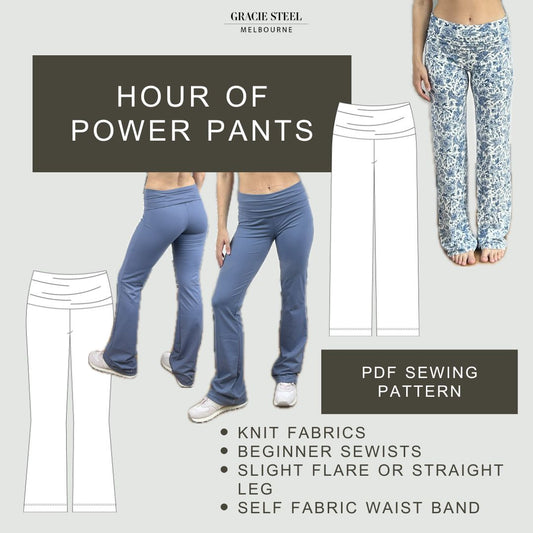 Hour of Power Pants PDF Sewing Pattern