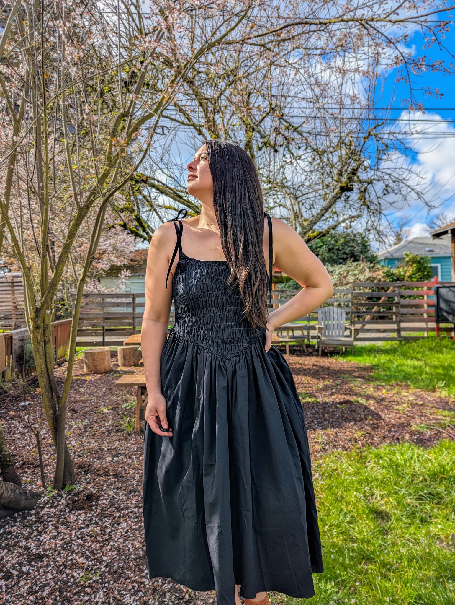 green emerald velvet dress Sage Strapless Tiered Lace Shirred Waist Midi Dress