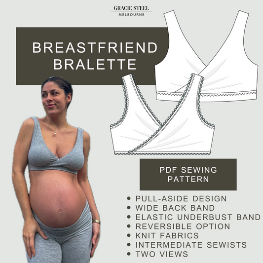Breastfriend Bralette PDF Sewing Pattern