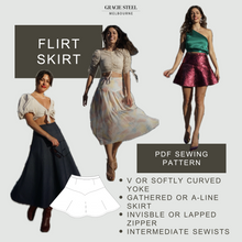 Load image into Gallery viewer, GS Flirt Skirt PDF Sewing Pattern
