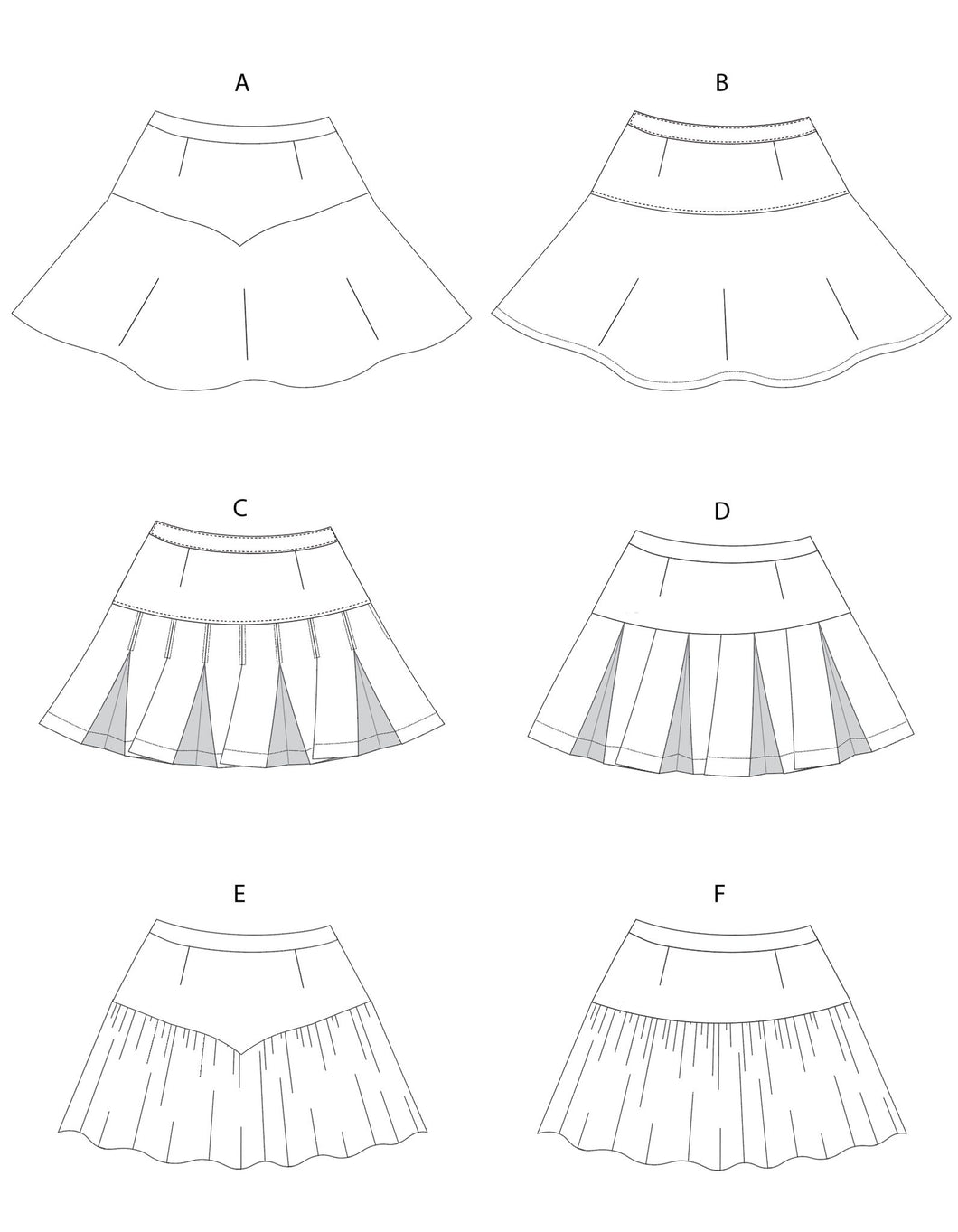 GS Flirt Skirt PDF Sewing Pattern