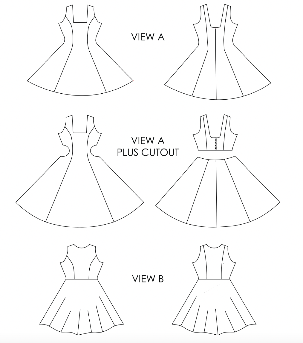 GS Darling Dress PDF Sewing Pattern – Gracie Steel