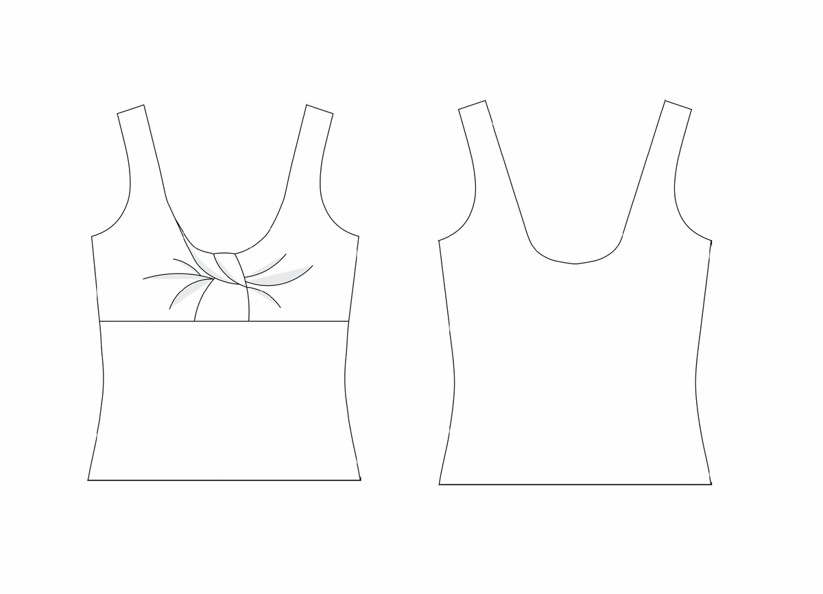 Tata Twist Tank PDF Sewing Pattern